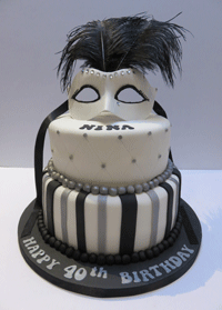 40th Masquerade cake